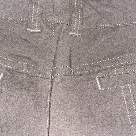 Athleta Style #41259 Bermuda Hiking Shorts Size 14 – Taupe Brown Nylon Blend - Picture 6 of 6